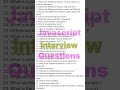 Top JavaScript Interview Questions | Crack Your Next Web Dev Interview! #codinginterview #technicali