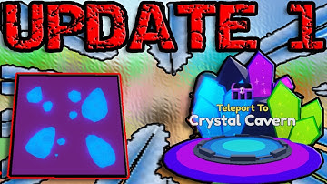 UPDATE 1 IS FINALLY OUT!! CRYSTAL CAVERN, ENCHANTING & MUCH MORE!! Roblox Mining Simulator 2