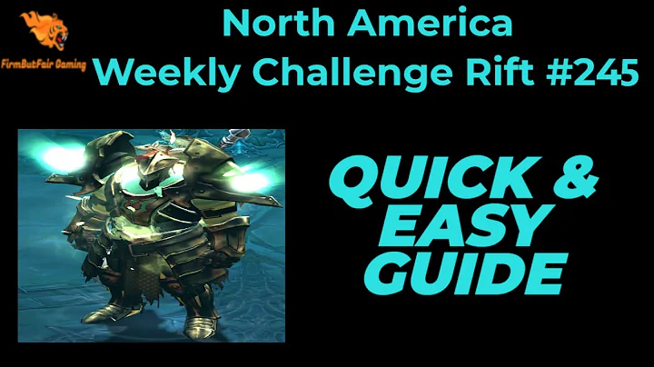 Diablo 3: NA Challenge Rift #245 - Quick & Easy Guide - Maps & Everything you need for a quick time!