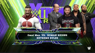 WWE 2K24 Omniman is Back| Roman reigns vs Omniman Extreme Rules Match