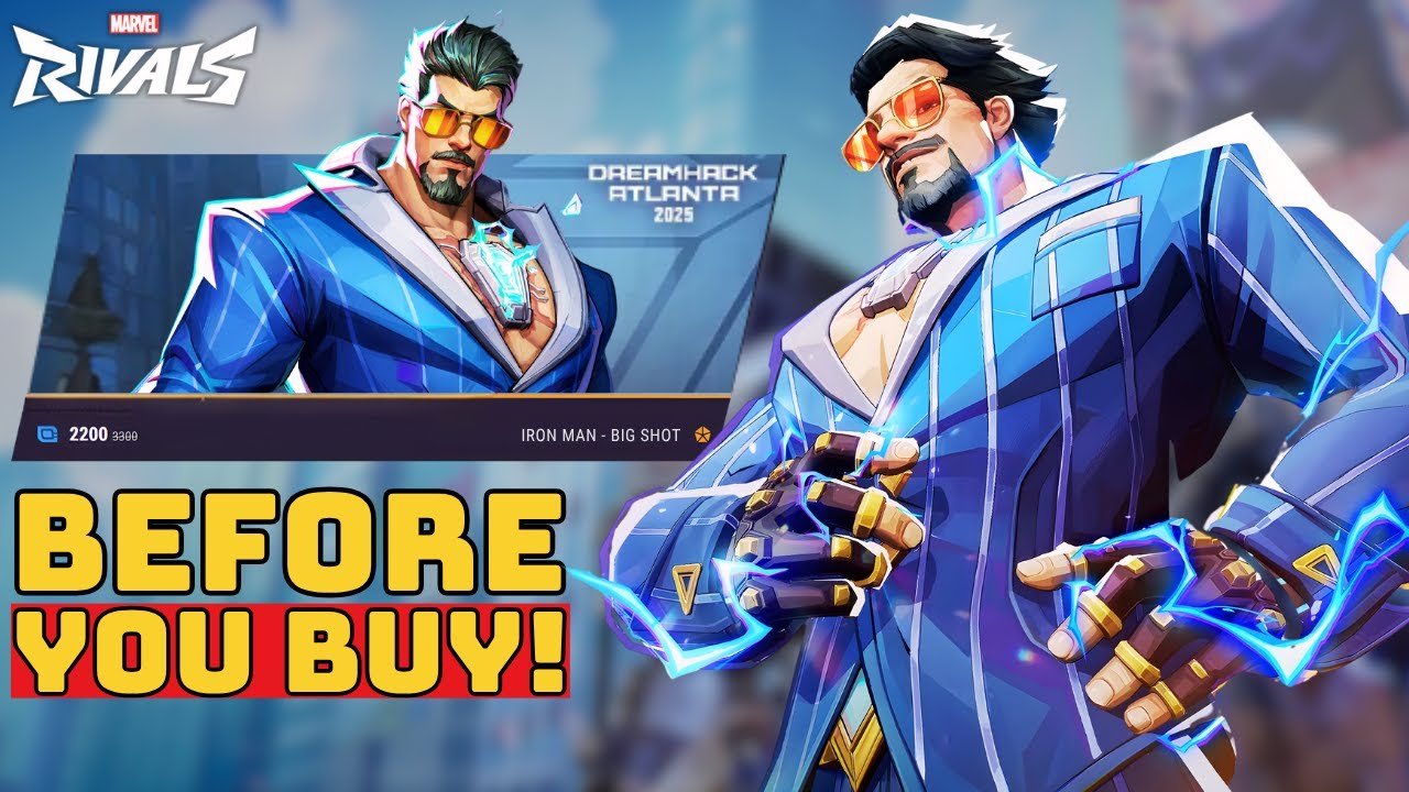 Iron Man Big Shot Skin Showcase | Before You Buy - Marvel Rivals - YouTube