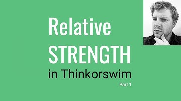 Relative Strength Analysis Part 1 - What it is & what comes with the indicator -Thinkorswim Tutorial