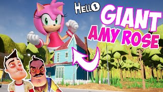 Giant Amy Rose Neighbor Hello Neighbor Mod