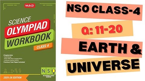 ✅SOF NSO Class-4🎯2025-2026🎯Earth And Universe Questions: 11-20💯Achiever