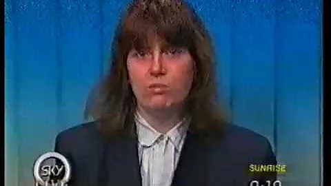 Susan Singleton  Sky News 1st March 1991 Internati...