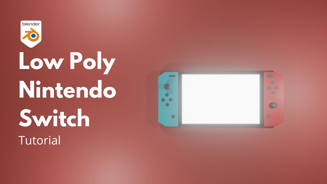 Make a Low Poly Nintendo Switch using Blender 3D - Modeling Tutorial