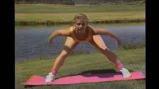Denise Austin near a river.