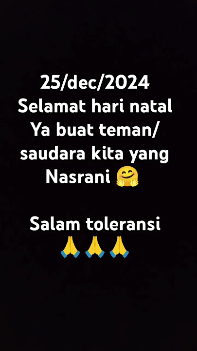 Selamat natal buat kalian teman' nasrani #fyp #hanyadiayangadadiantarajantunghati #fypシ゚