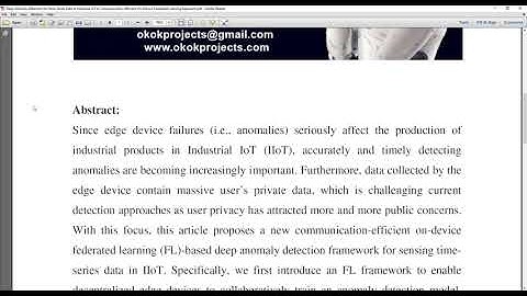 Deep Anomaly Detection for Time Series Data in Industrial IoT A Communication Efficient On Device Fe