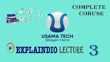 explaindio lecture 3 #2dAnim2d Animation tutorial 3 [Urdu Hindi] | Explaindio video creator tutorial