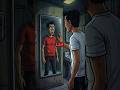 mirror shows tomorrow... cant change it #horror #scary #creepy #horrorstories #horroranimation