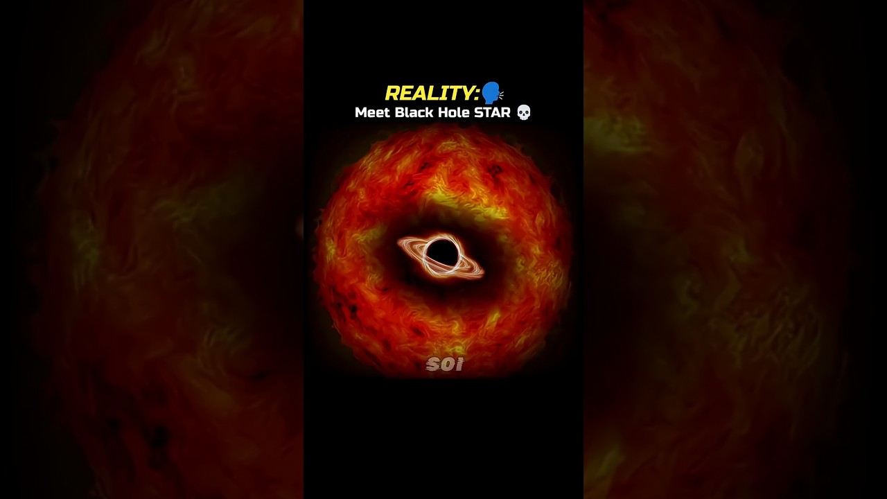 Black Hole STAR 💀🤯 #Shorts #Space #Astronomy #Universe #Sun #Earth