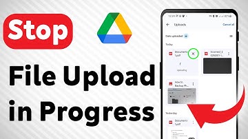 How to Stop File Upload in Progress on Google Drive