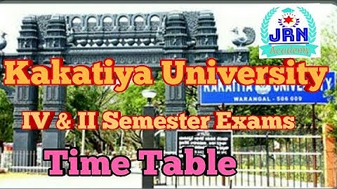 P.G.Exams schedule.//Kakatiya University.08.10.2020 &&##   K.Jal Abhijjith Dev.sir