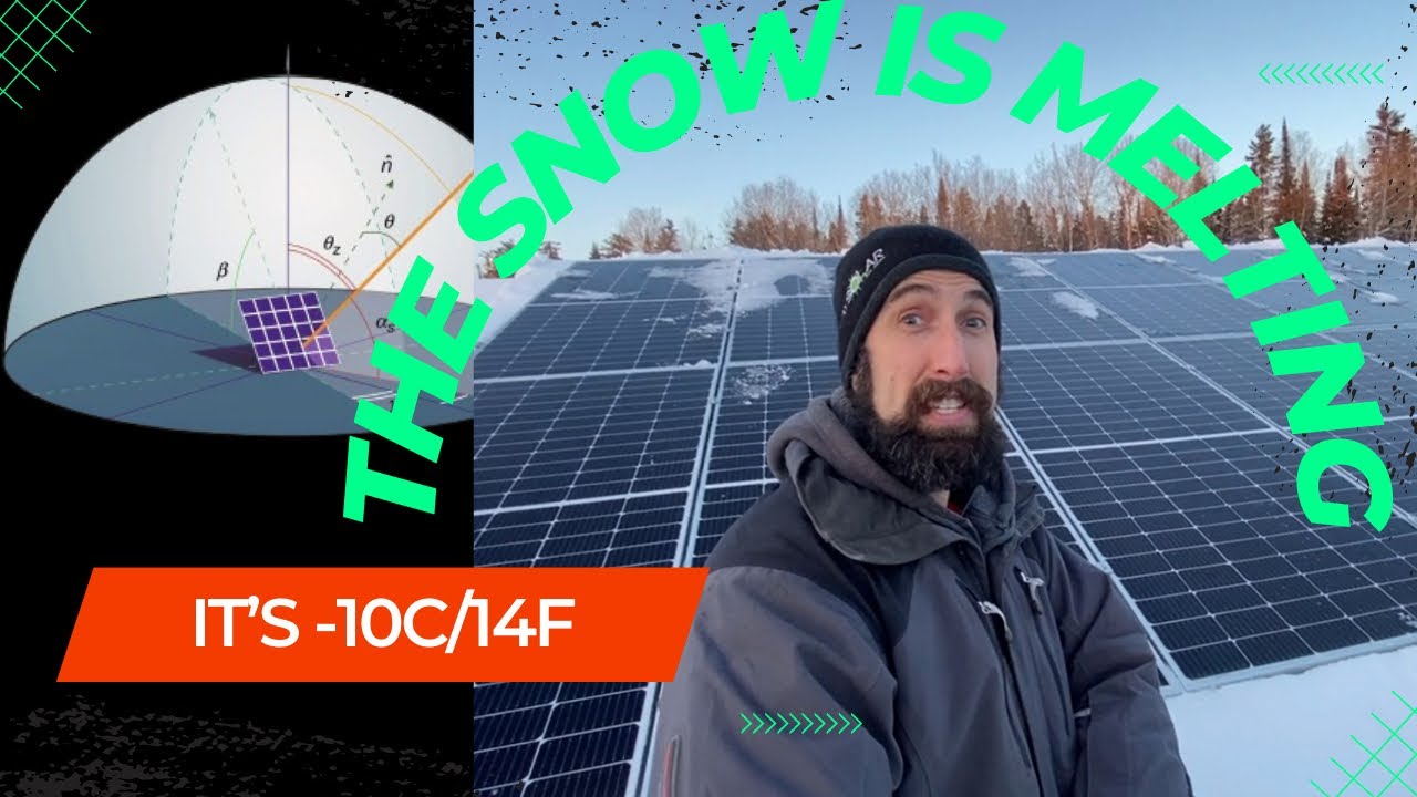 Solar Panels Are Melting Snow! Solar Panel Ideal Angle! YouTube