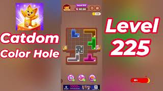Catdom Color Hole Level 225 Walkthrough 🐱🟣 | Relaxing Color Puzzle Game | Go Answer
