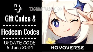 Genshin Impact  | New Redeem Codes 6 June 2024 | Gift Codes - How to Redeem Code Net Worth