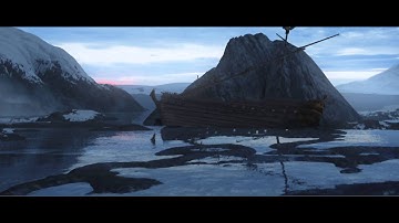 Arctic shipwreck - Vue render