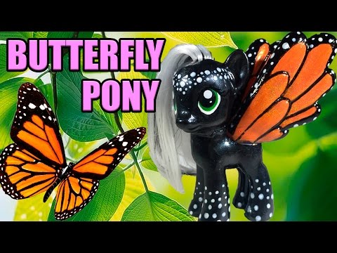 Custom MONARCH BUTTERFLY PONY Tutorial My Little Pony