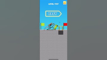Draw bridge puzzle game level 1727   #gaming #drawing #Shorts