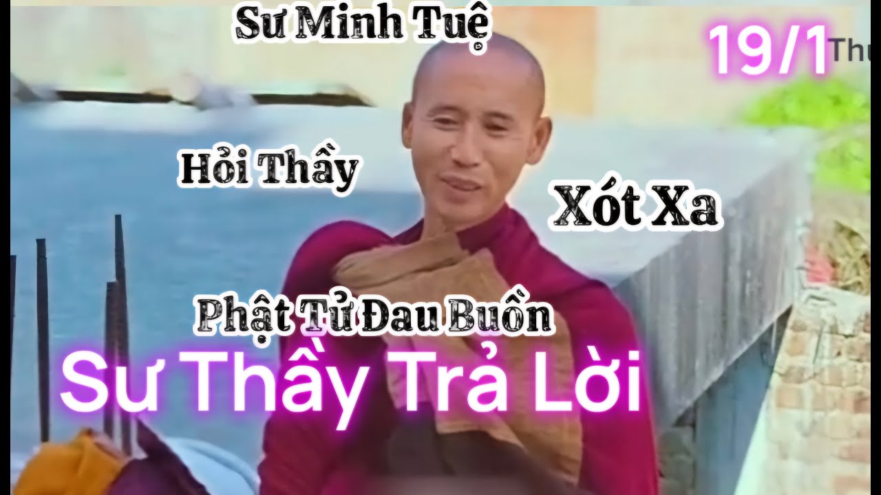 19/1 1 Phật tử đau buồn không lối thoát tìm đến Sư Thầy Minh Tuệ , Thầy khai thị trả lời quá tốt đẹp