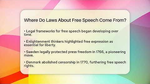 Where Do Laws About Free Speech Come From? - Everyday-Networking