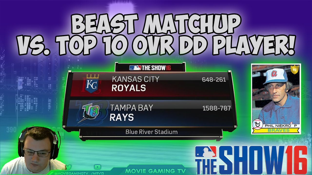 BEAST MATCHUP! Movie vs. Top 10 Overall DD Player! | MLB The Show 16 Diamond Dynasty