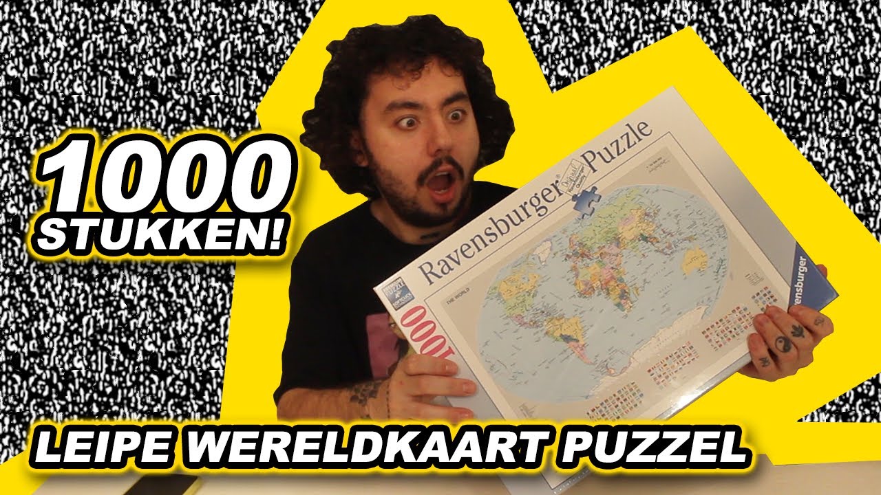 LEIPE WERELDKAART PUZZEL (1000 Stukken)