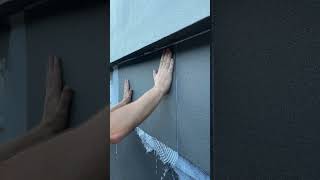 Remont elewacji - jak przykleić kwarcowe panele elewacyjne | SKRÓT | ASMR Remont elewacji - jak przykleić kwarcowe panele elewacyjne | SKRÓT | ASMR