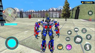 Optimus Prime Multiple Transformation Jet Robot Car Game 2020 - Android Gameplay screenshot 4