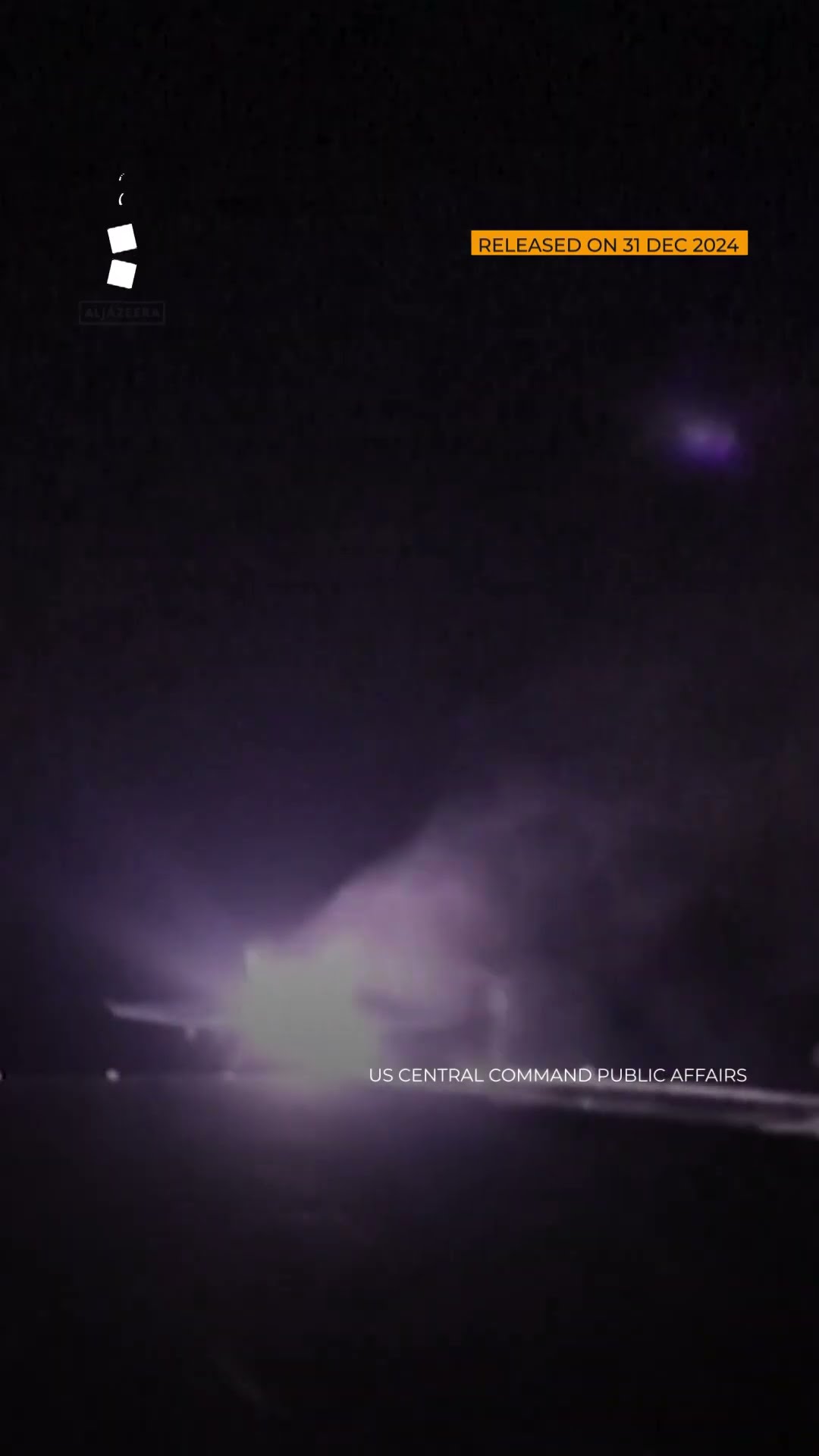 US launches wave of air strikes on Yemen's capital | AJ #shorts
