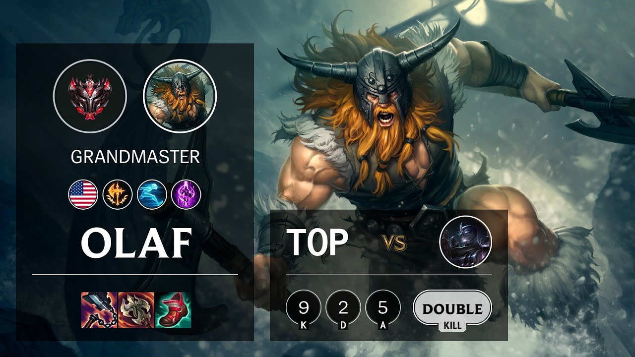 Olaf Top vs Shen - NA Grandmaster Patch 11.3