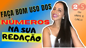 Pode escrever número na redacao?