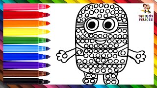 Dibuja Y Colorea Un Minion Pop It Dibujos Para Niños