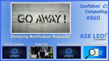 Confident Computing 👍 #860 - What Do I Do About Websites Bugging Me About Notifications?