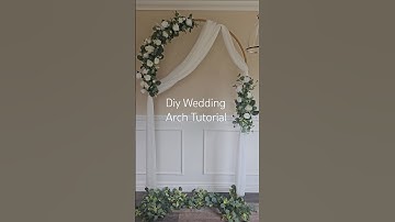 Diy Wedding Arch Tutorial #weddingdecorideas #weddingarch #centerpiece #floralarrangement