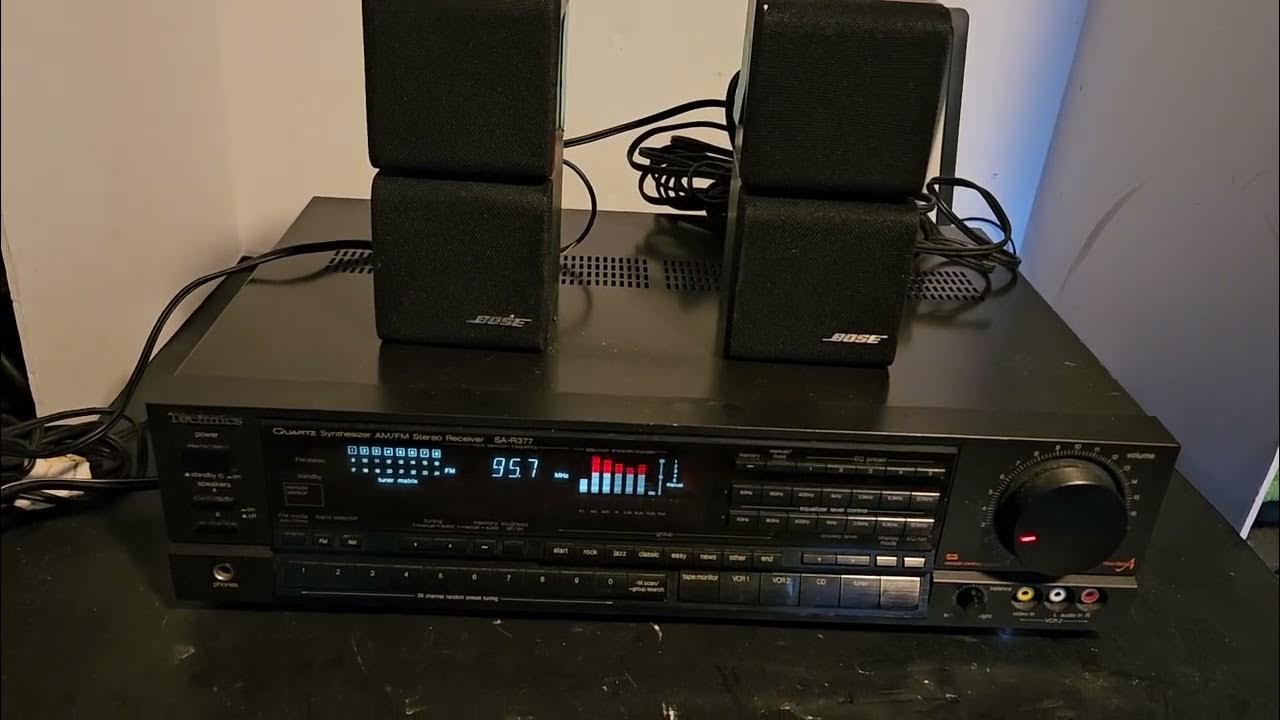Technics SA-R377 AM/FM Stereo Receiver - YouTube