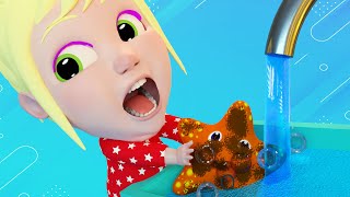 Clean Clean Cleanliness! Toys in a Whirl of Water + Nursery Rhymes