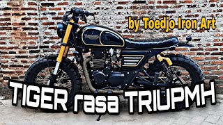Reupload - Honda Tiger Custom Ala Triumph Scrambler By Toedjo Iron Art