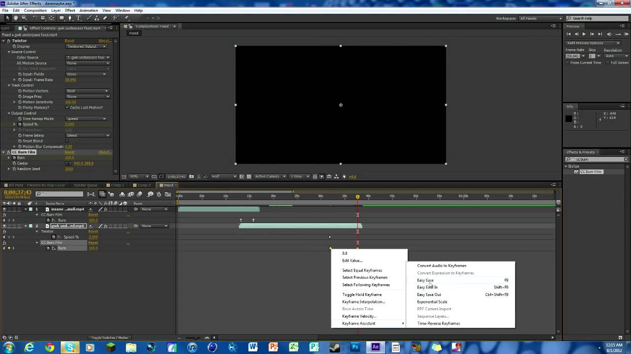 CC Burn Film Transition + Ending Effect - SICKasFRITZ