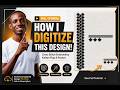 How I Digitize a Cross Stitch Kaftan Flap and Pocket Design in Wilcom | Full Tutorial