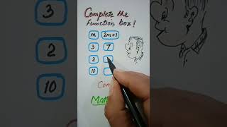 Completing function table.#MathMarrow#Math shorts