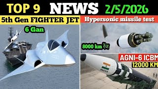 Indian defence update : Agni 6 missile test, 6 Gan fighter jet,hypersonic missile test, brahmos deal