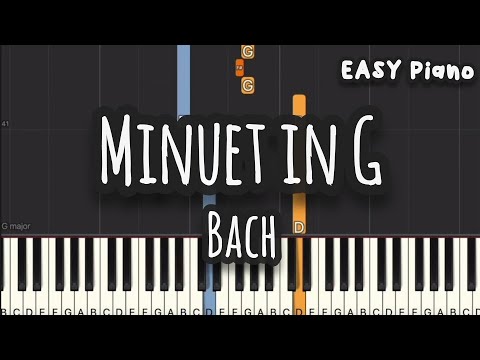 Minuet in G (Easy Version) - Bach