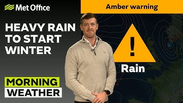 30/11/2025 - Buien in ontwikkeling - Ochtendweerbericht VK – Met Office Weather