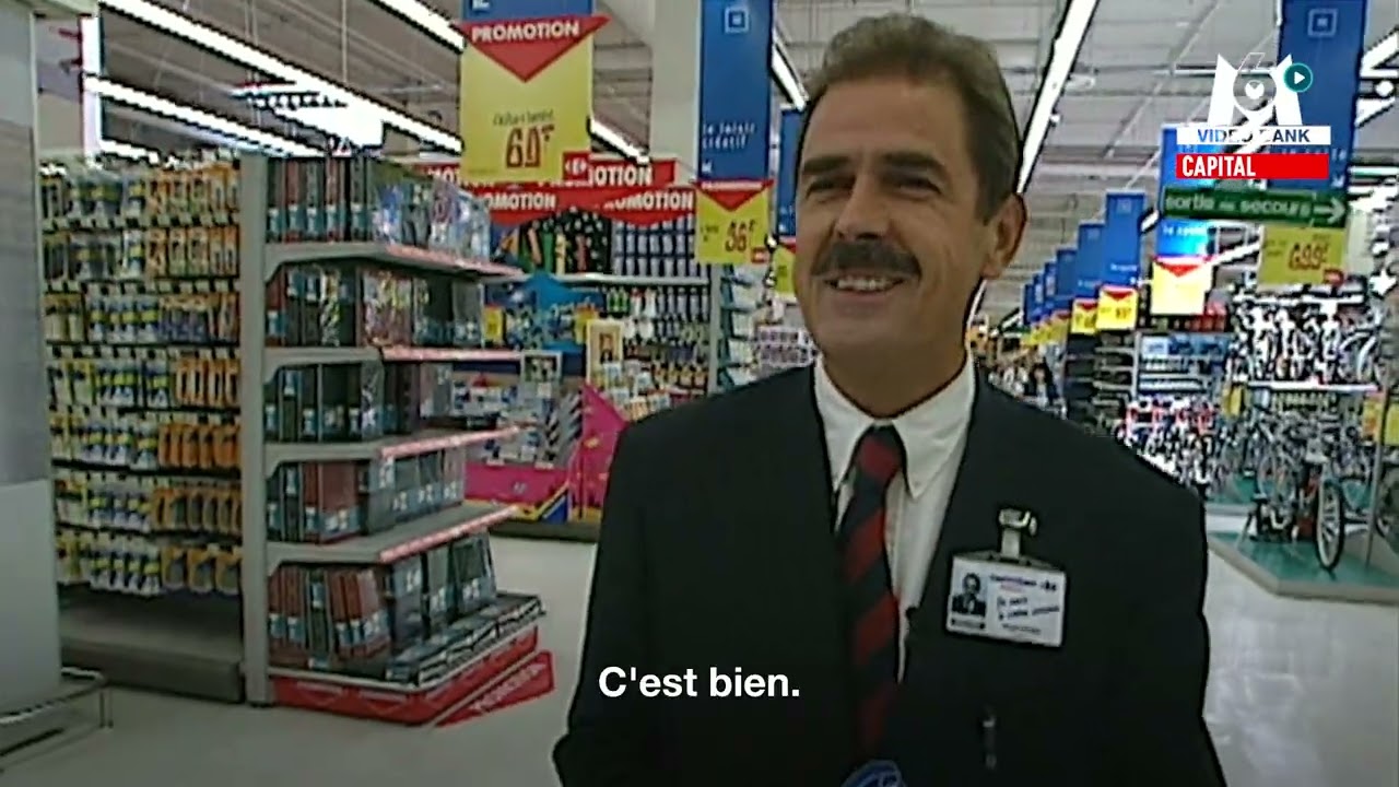 Le plus grand hypermarché d'Europe !  // Extrait archives M6 Video Bank