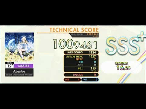 [オンゲキ] Grand Thaw / Rigel Theatre - Äventyr (Master Lv. 12+) ABFB SSS+ Rank【外部＋手元】