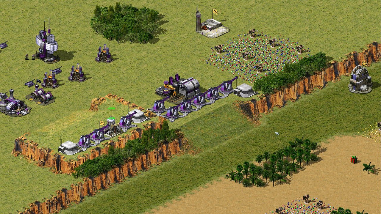 Red Alert 2 | Yuri's Revenge | 7 vs 1- Extreme AI beta Crying Emoji map