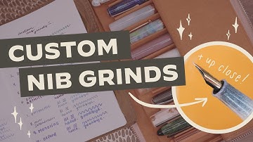 10+ Custom Nib Grinds You Should Try · Monoline, Waverly, Journaler, Imperial, Sankakusen & More!