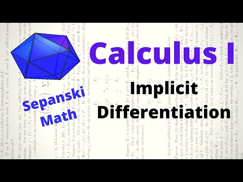 Implicit Differentiation, Calculus 1